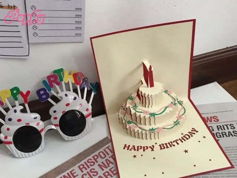 Hướng đã làm thiệp sinh nhật 3D