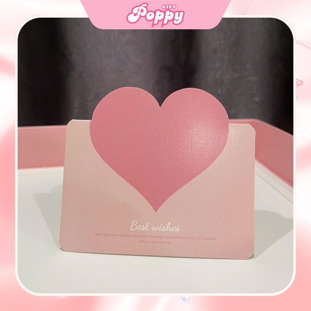 Thiệp chúc mừng full hồng