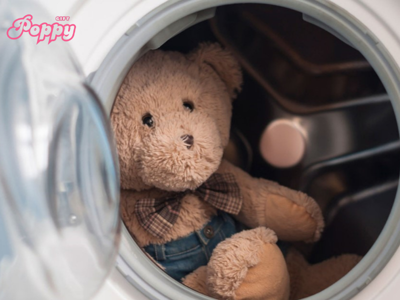 Cách giặt gấu bông bằng máy