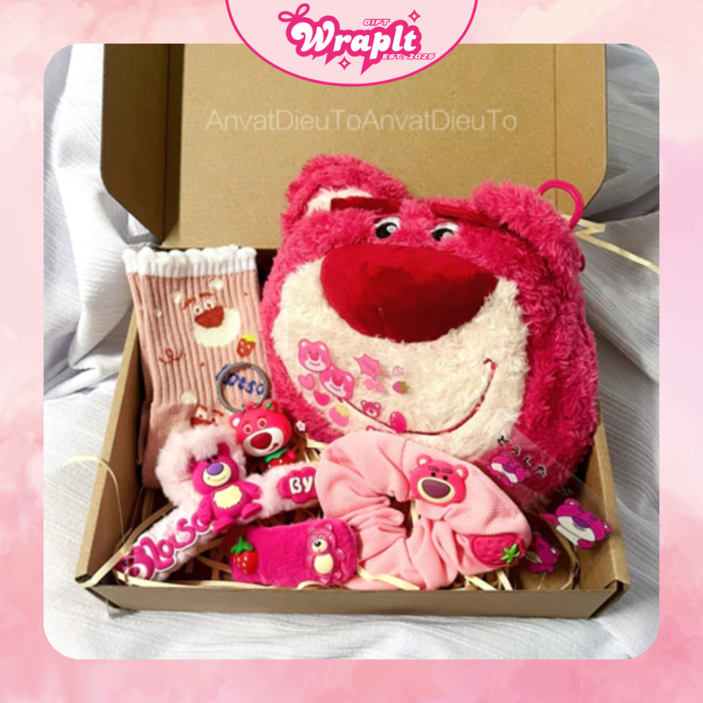 Alternative view of Set quà tặng gấu dâu LOTSO siêu dễ thương WB-03