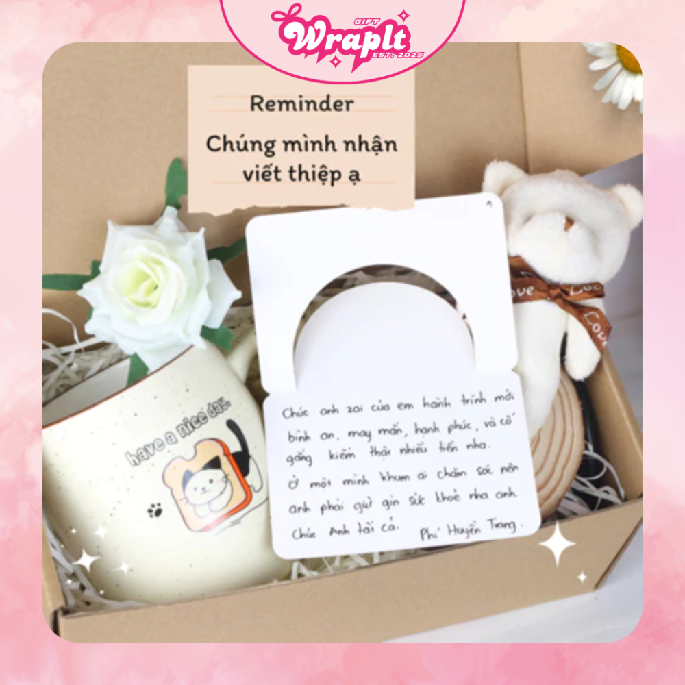 Alternative view of Set quà tặng cốc sứ phong cách vintage WP-7