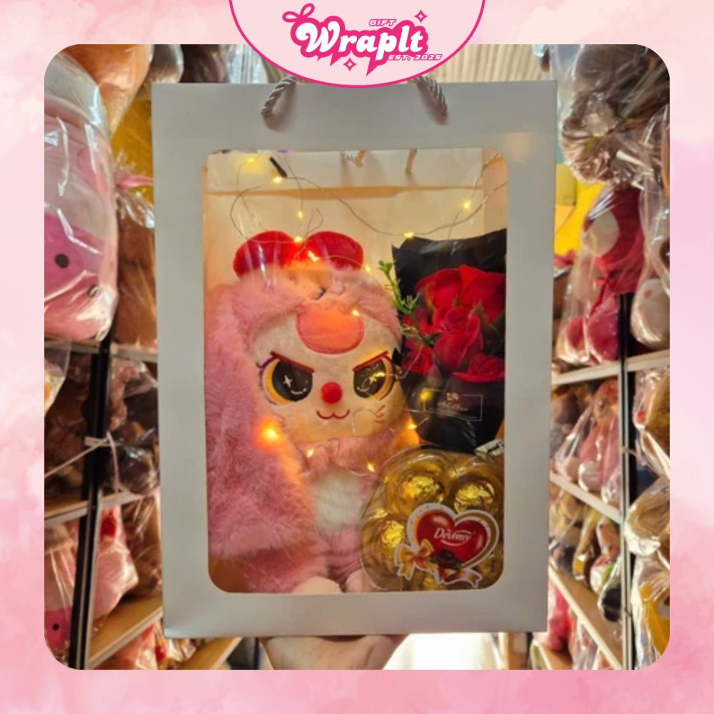 Alternative view of Set quà tặng hoa và gấu tặng sinh nhật,lễ tình nhân WB-08